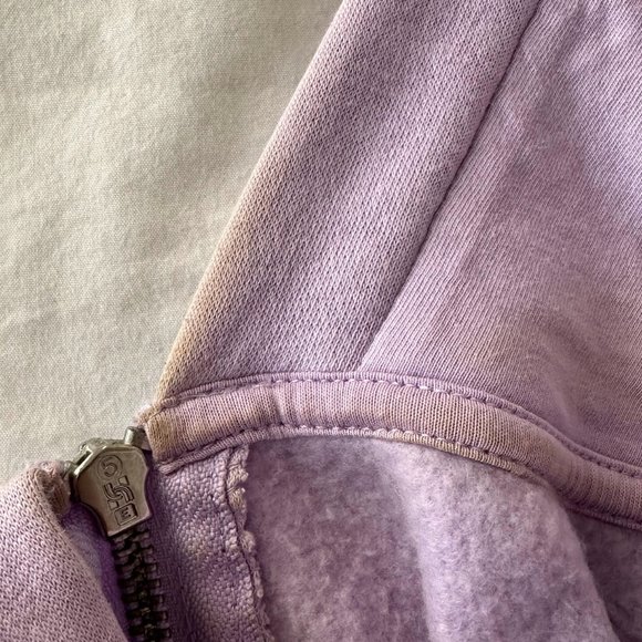 H&M Light Purple Cropped Zip-Through Hoodie (Medium) - Picture 6 of 8